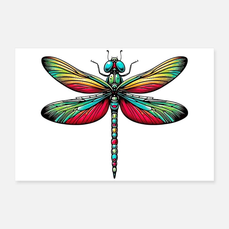Libelle Poster 60x40 cm