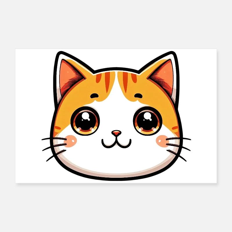 Chat Poster 60 x 40 cm