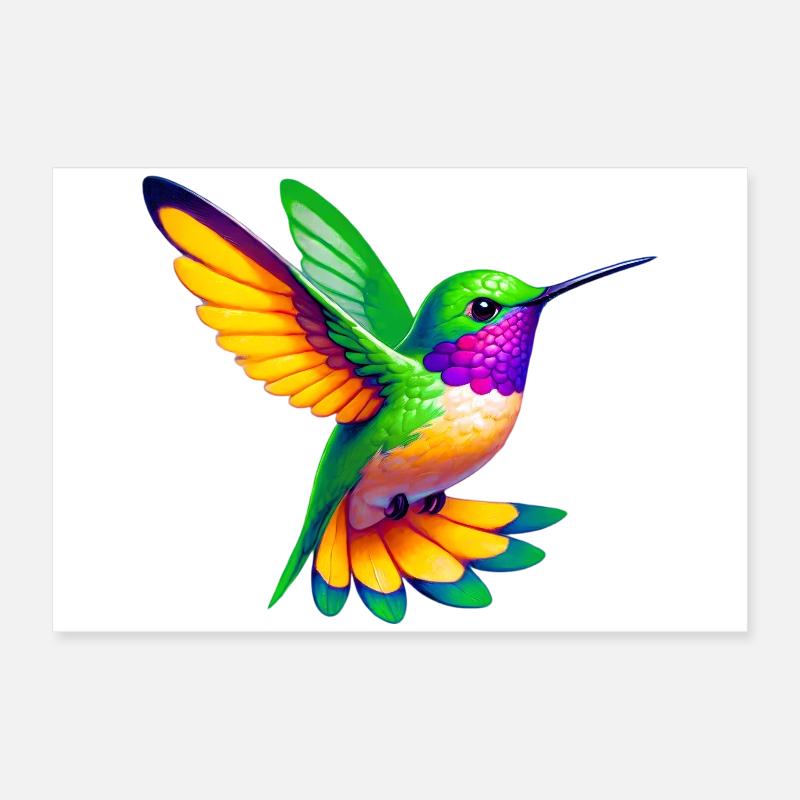Hummingbird Poster 24" x 16" (60x40 cm)