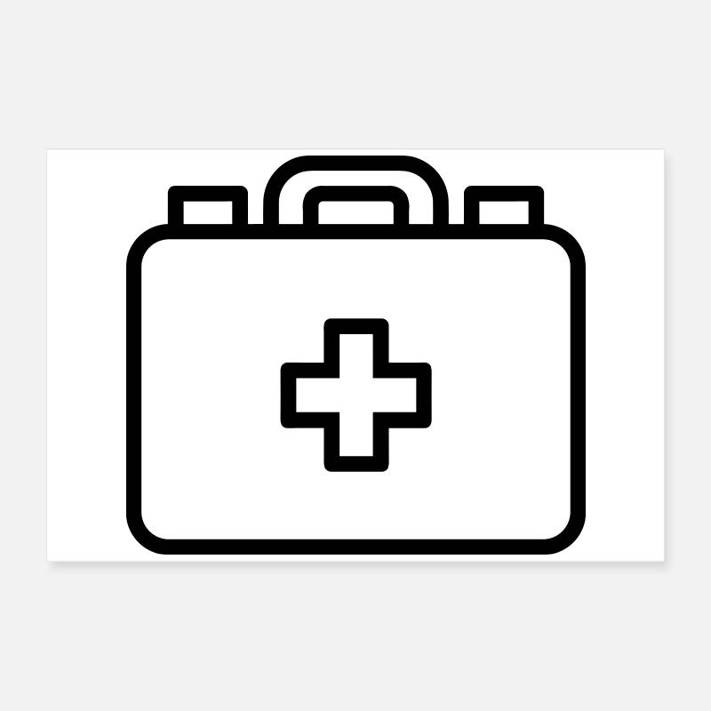 First aid kit Poster 24" x 16" (60x40 cm)