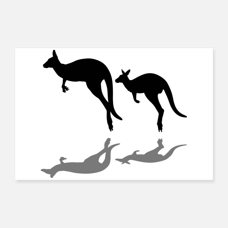 kangaroo Poster 24" x 16" (60x40 cm)