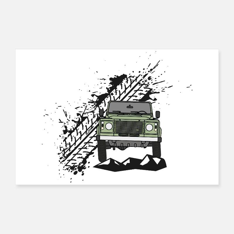 Defender Splash Front Poster 24" x 16" (60x40 cm)