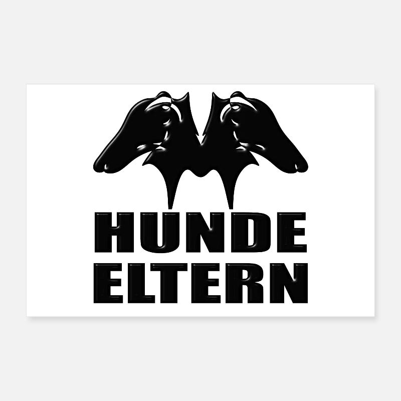 Hunde Eltern Poster 60x40 cm