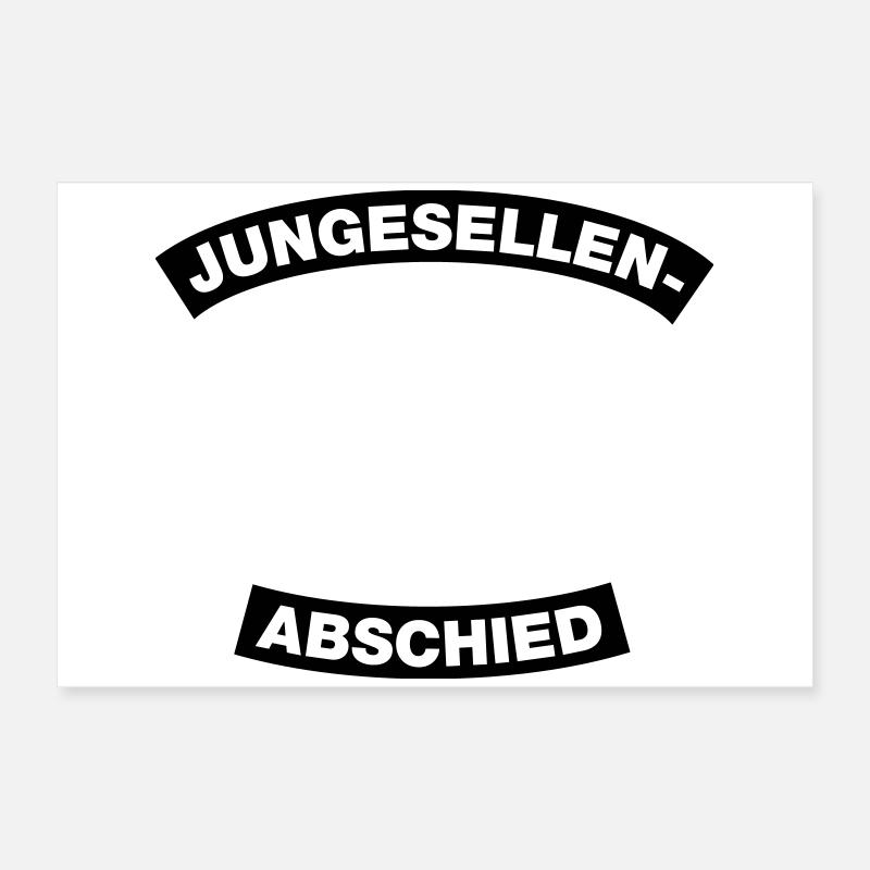 Junggesellenabschied Rahmen Element 1C (MC-Style) Poster 60x40 cm