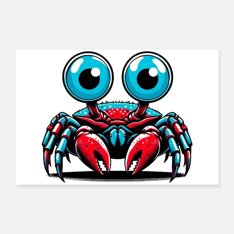 Crab Poster 24" x 16" (60x40 cm)