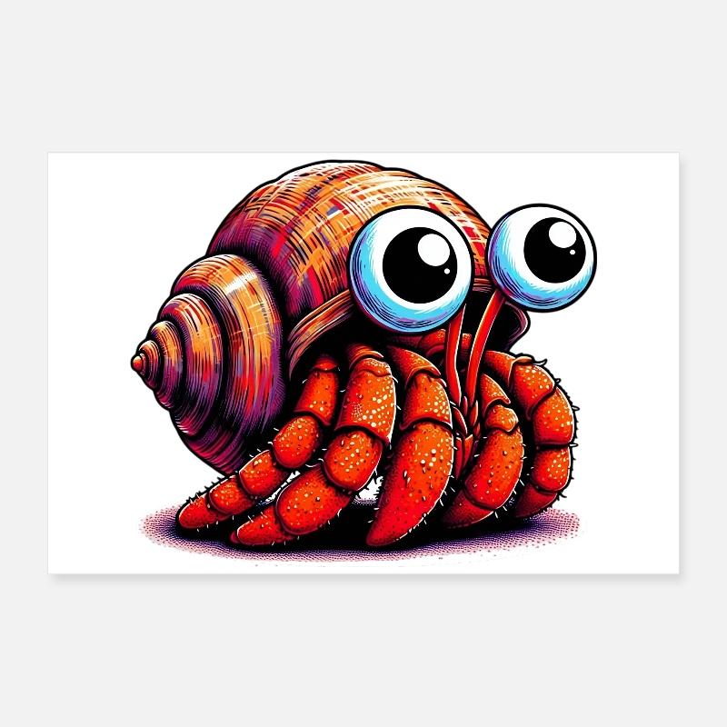 Hermit crab Poster 24" x 16" (60x40 cm)