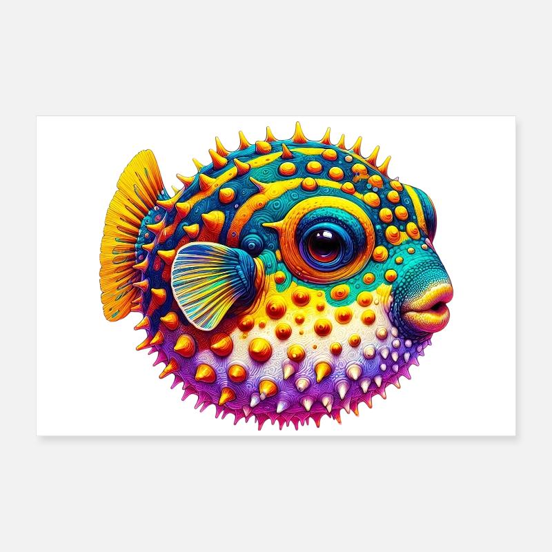 Kugelfisch Poster 60x40 cm