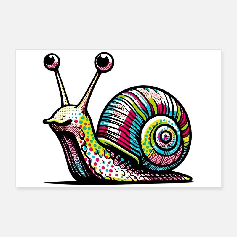 Snail Poster 24" x 16" (60x40 cm)