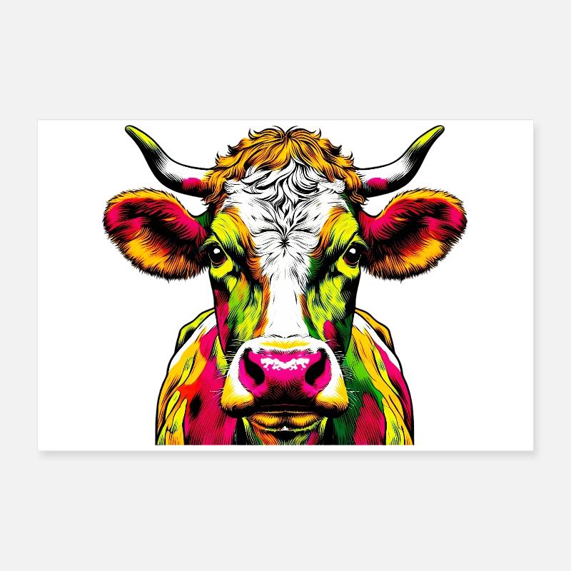 Vache Poster 60 x 40 cm