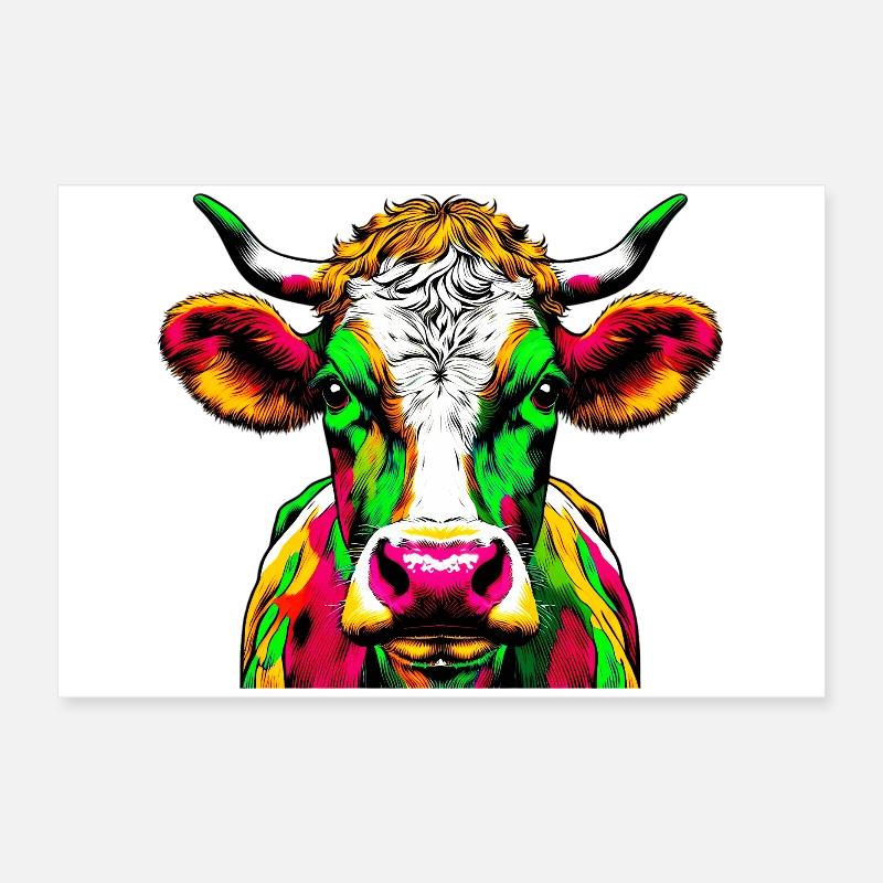 Vache Poster 60 x 40 cm