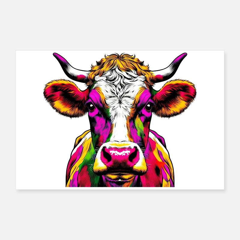 Vache Poster 60 x 40 cm