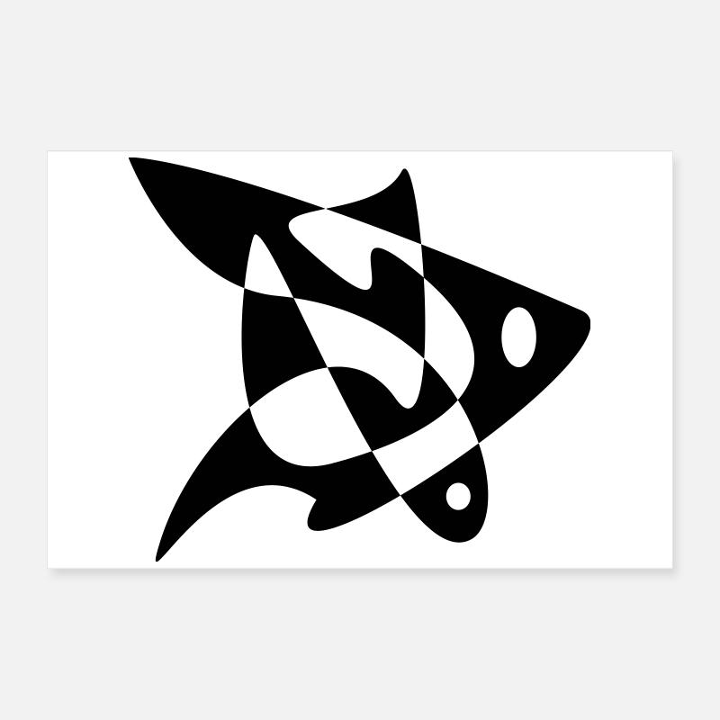 Poisson-Puzzle Poster 60 x 40 cm