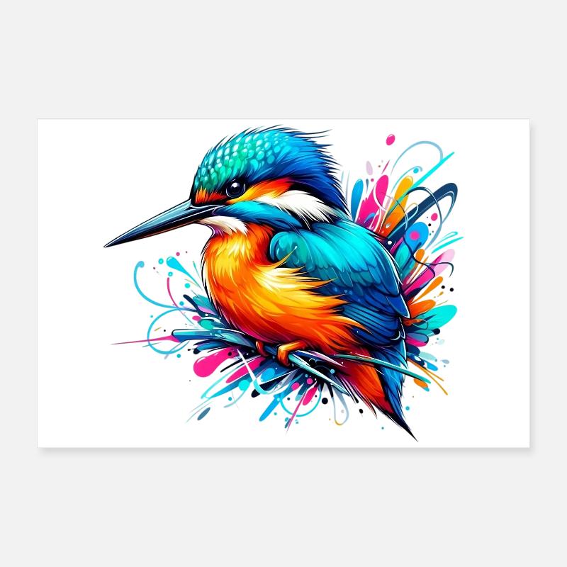 Eisvogel Poster 60x40 cm