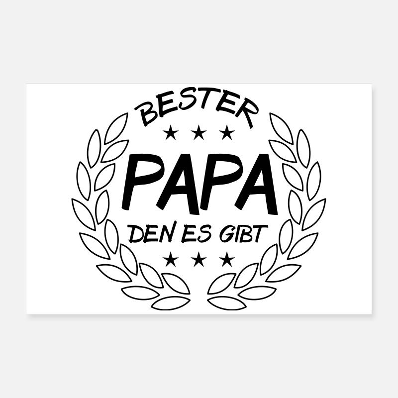 Bester Papa den es gibt Poster 60x40 cm