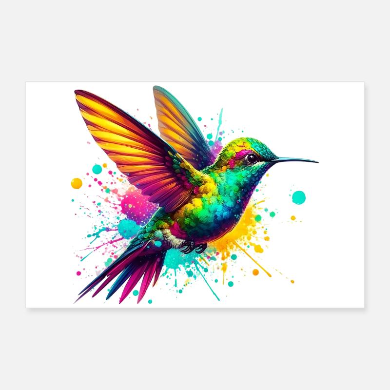 Kolibri Poster 60x40 cm