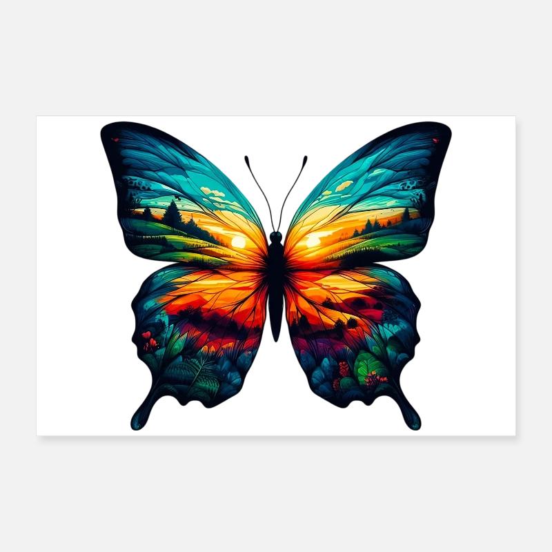 Schmetterling Poster 60x40 cm