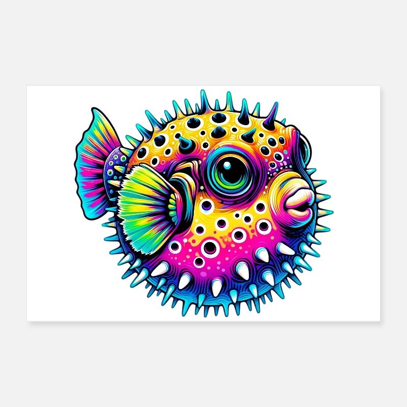 Kugelfisch Poster 60x40 cm