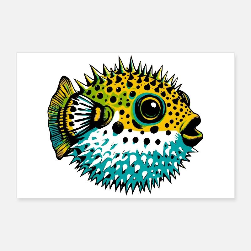 Kugelfisch Poster 60x40 cm