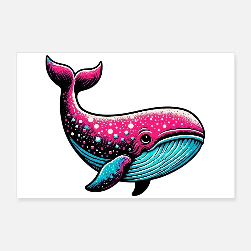 Baleine Poster 60 x 40 cm