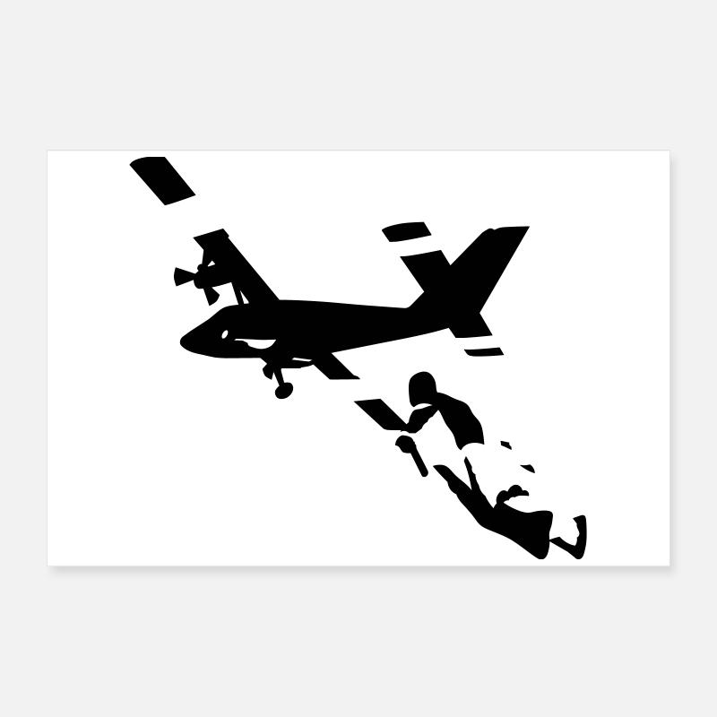 Wingsuit Poster 60x40 cm