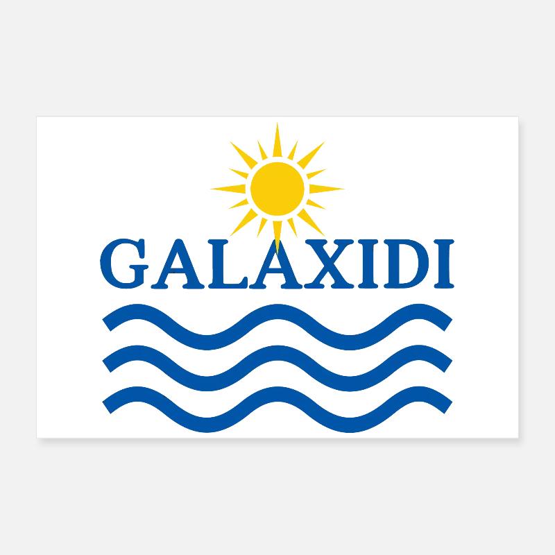 Soleil et Vagues de Galaxidi Poster 60 x 40 cm