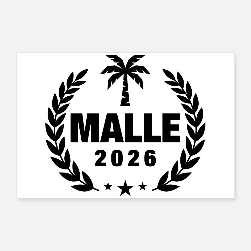 Palmier Malle 2026 Poster 60 x 40 cm