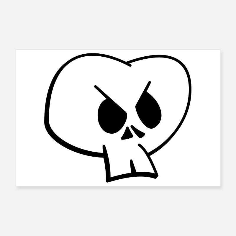 Skull II Poster 60 x 40 cm