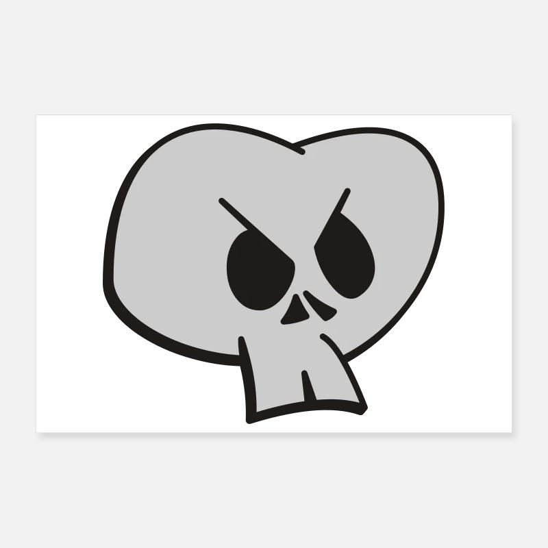 Crâne Poster 60 x 40 cm