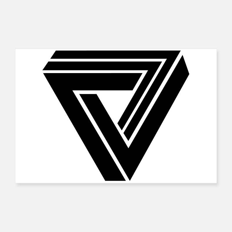 Dreieck Poster 60x40 cm