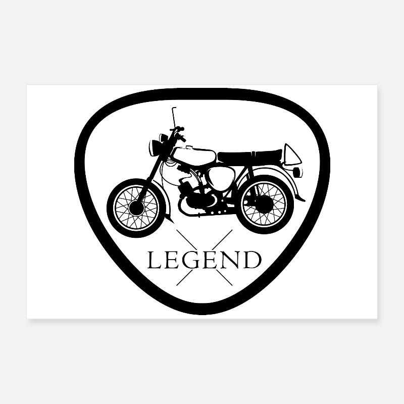 legend simson s50 s51 Symbol DDR Nostalgie icon Poster 60x40 cm