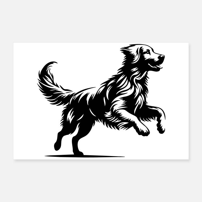 Golden Retriever Poster 60x40 cm