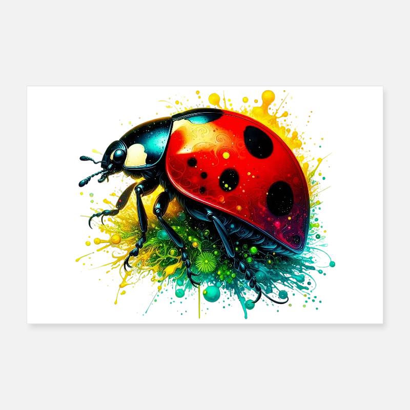 Ladybird Poster 24" x 16" (60x40 cm)