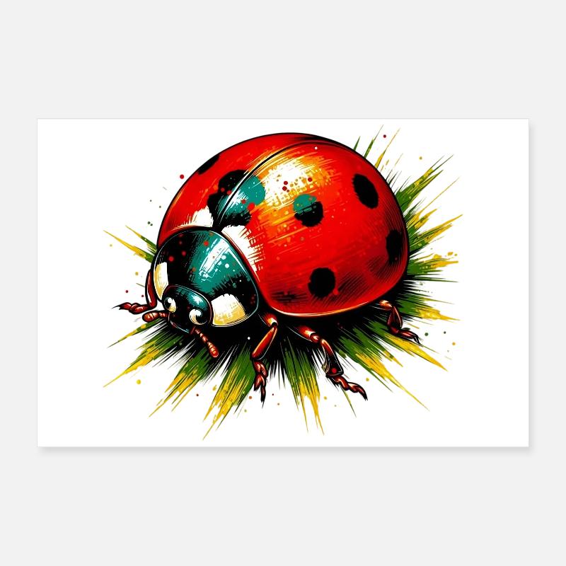 Marienkäfer Poster 60x40 cm