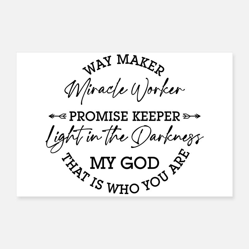 Waymaker Poster 60x40 cm