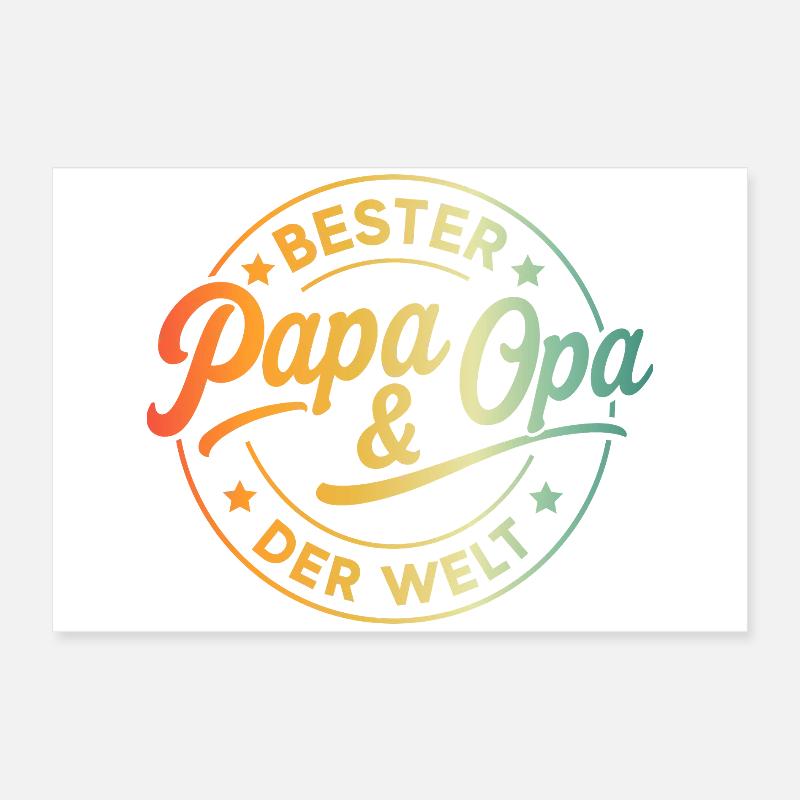 Opa Geburtstag Geschenk Opa Spruch Lustig Opa Poster 60x40 cm