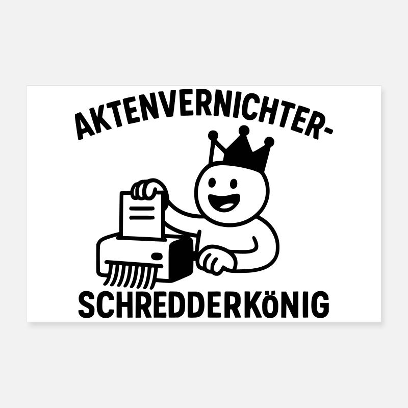Destructeur de documents König Poster 60 x 40 cm