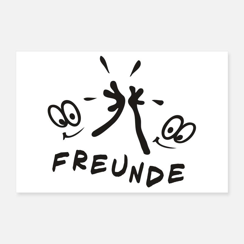 Freunde für immer, Comic Poster 60x40 cm