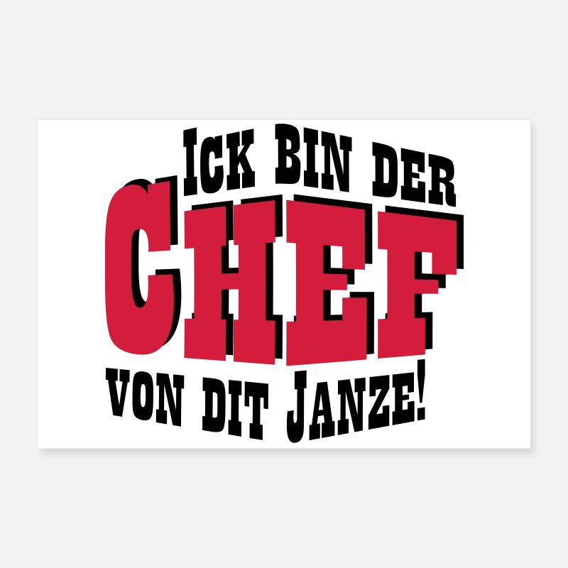 Chef von dit janze Poster 60x40 cm