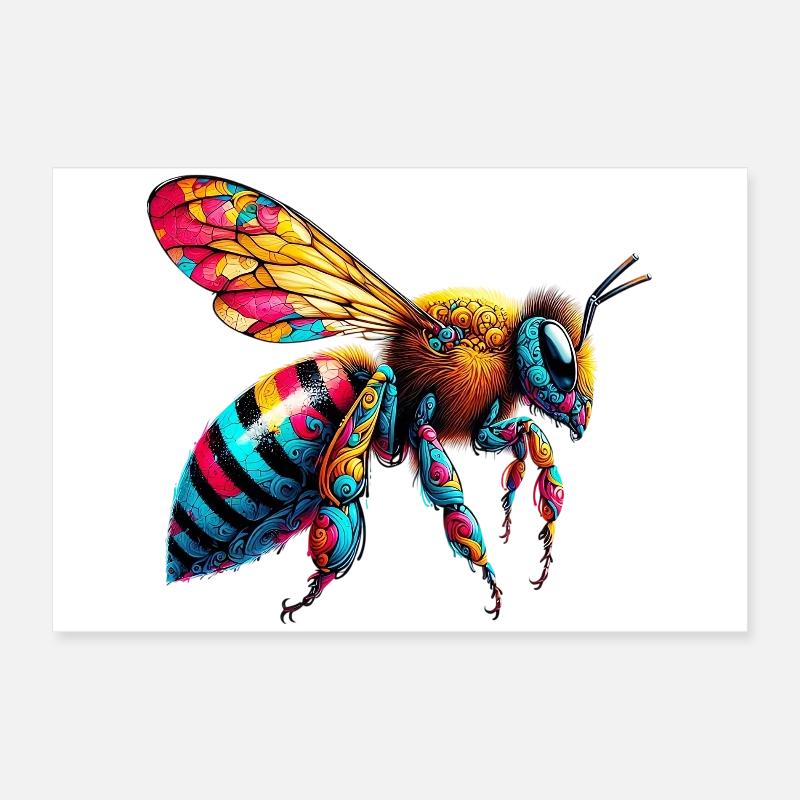 Biene Poster 60x40 cm