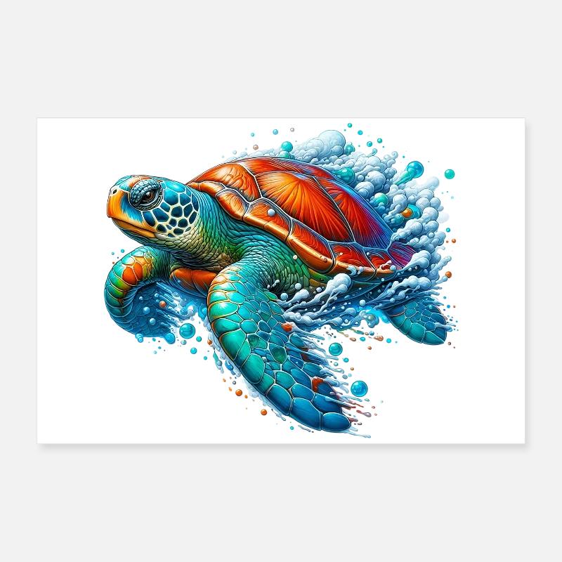 Turtle Poster 24" x 16" (60x40 cm)