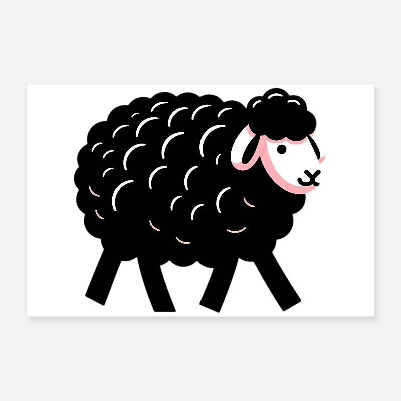 Mouton noir Poster 60 x 40 cm