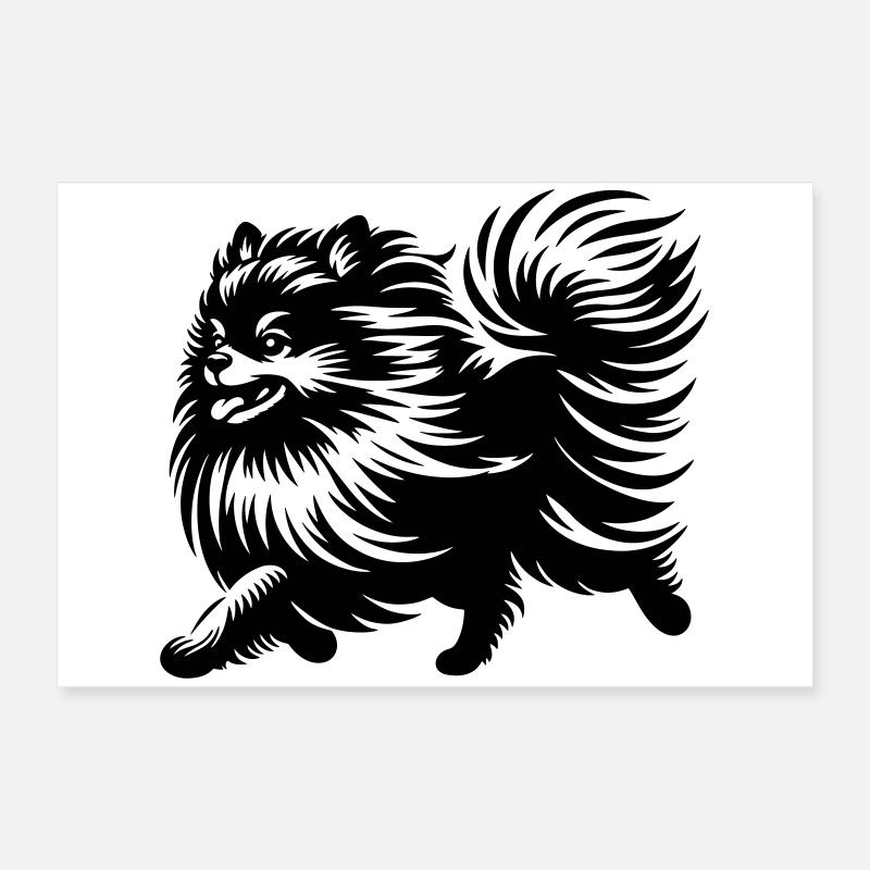 Dwarf spitz Poster 24" x 16" (60x40 cm)