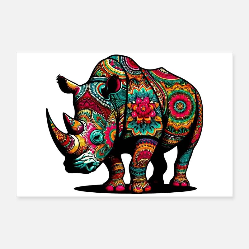 Rhinoceros Poster 24" x 16" (60x40 cm)