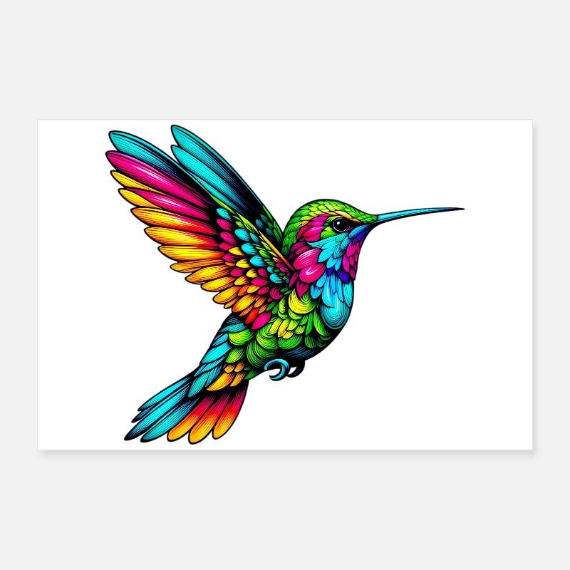 Kolibri Poster 60x40 cm