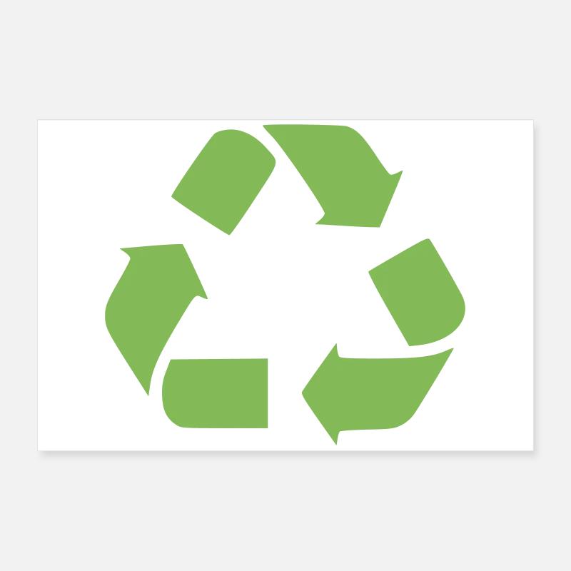 Recycling Arrows Icon Poster 24" x 16" (60x40 cm)