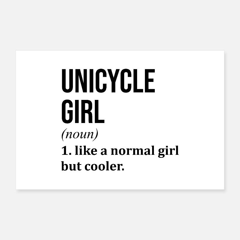 monocycle Poster 60 x 40 cm