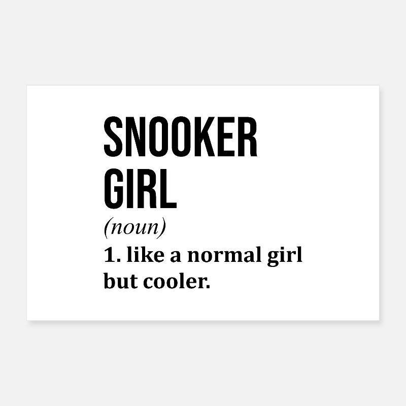 Snooker Poster 24" x 16" (60x40 cm)