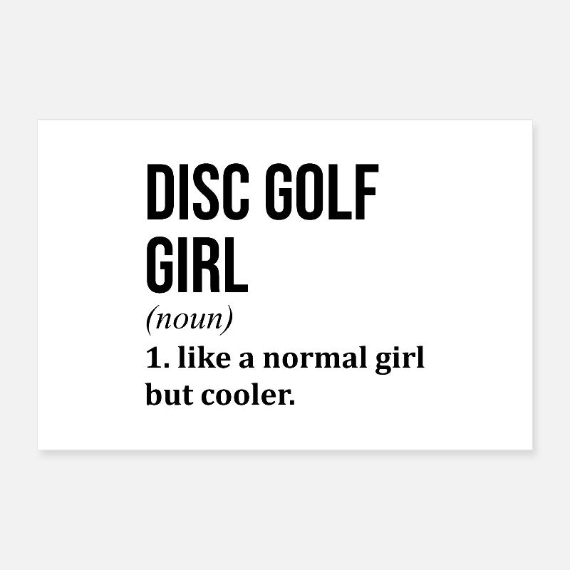 Discgolf Poster 60x40 cm