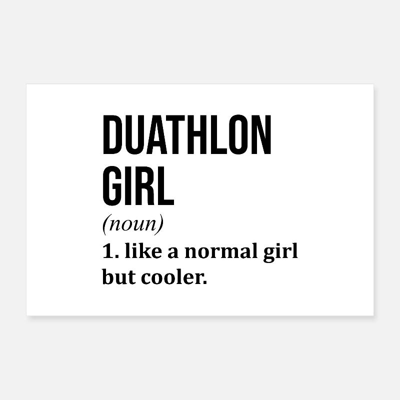 Duathlon Poster 60x40 cm