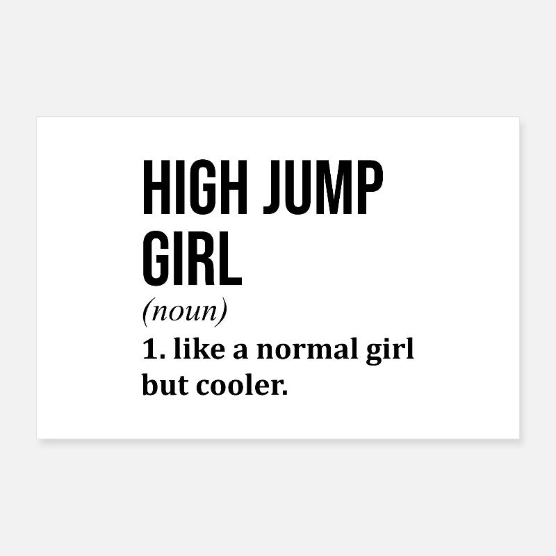 High Jump Poster 24" x 16" (60x40 cm)